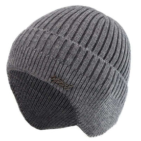 Unisex Winter Wool Beanie with Protectave Earflaps Thermal & Wool Beanies  