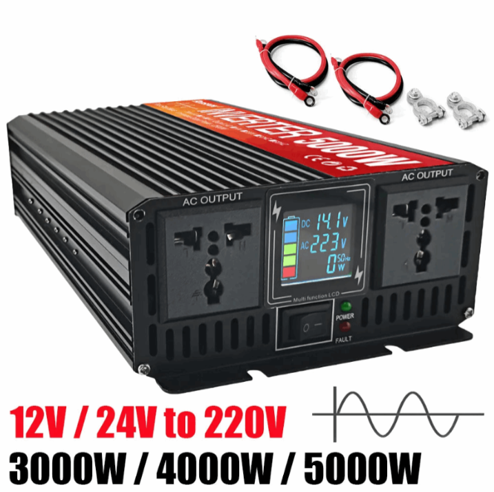 Pure Sine Wave Inverter 3kw, 4kw & 5kw Peak Power  DC 12V 24V pure sine inverter  BushLine
