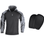 Tactical Uniform Pants and Shirt with Pads Outdoor Clothing BushLine Gray Shirts with Pad S-(50-60KG) 