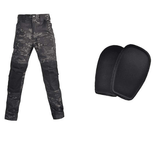 Tactical Uniform Pants and Shirt with Pads Outdoor Clothing BushLine CP Shirts with Pads S-(50-60KG) 