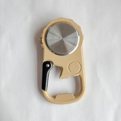 Versatile Carabineer Compass Watch Traditional Quartz Optics  