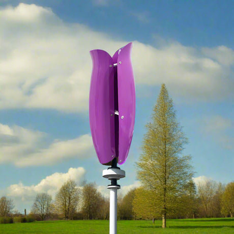 ST-2000W VERTICAL AXIS Tulip WIND TURBINE 12V 24V 48V Wind Power BushLine Violet 2000W 12V| turbine Only