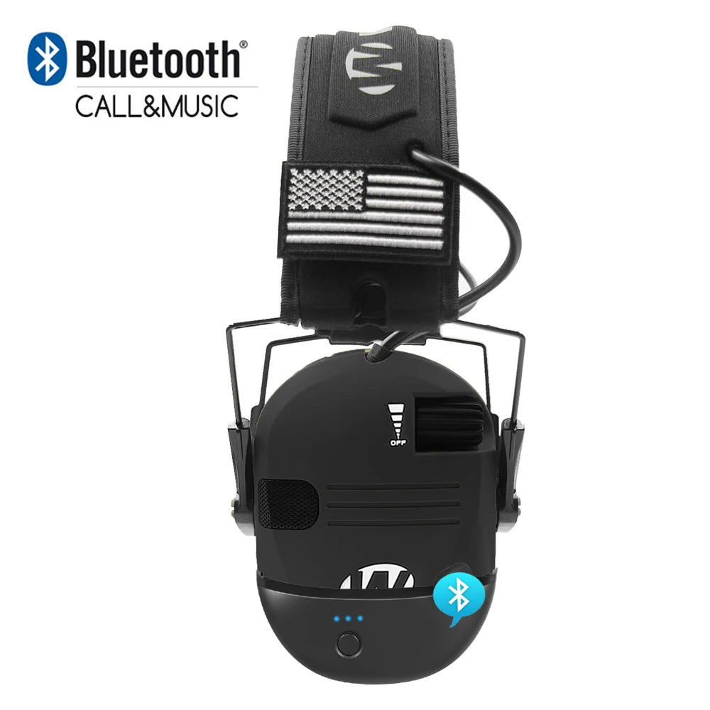 Walker Bluetooth Voice Amp Noise Reduction Hearing Protection Ear Muffs Hi-Vis & Safety  BushLine