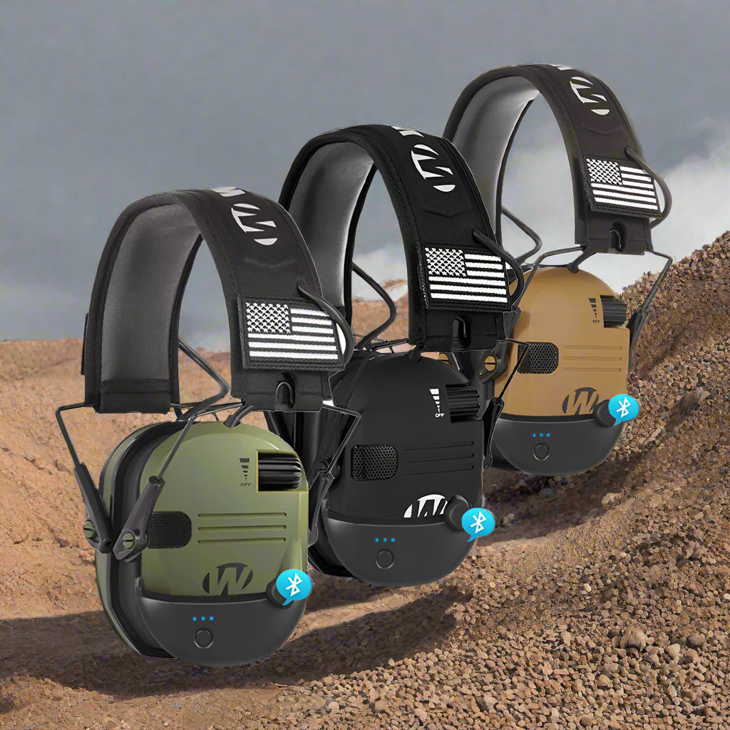 Walker Bluetooth Voice Amp Noise Reduction Hearing Protection Ear Muffs Hi-Vis & Safety  BushLine
