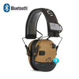 Walker Bluetooth Voice Amp Noise Reduction Hearing Protection Ear Muffs Hi-Vis & Safety BushLine Desert