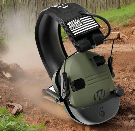 Walker Bluetooth Voice Amp Noise Reduction Hearing Protection Ear Muffs Hi-Vis & Safety  BushLine