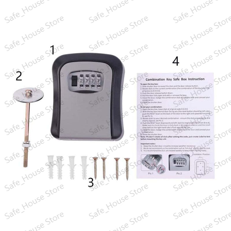 Wall Mount Key Security Lock Box key safe  BushLine