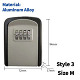 Wall Mount Key Security Lock Box key safe BushLine Black Grey M