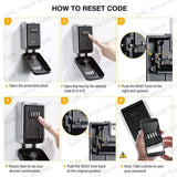 Wall Mount Key Security Lock Box key safe BushLine Black Dark Gray L