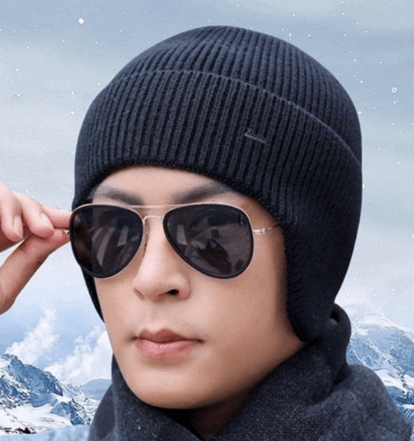 Warm up Wool Beanie with Earflaps Thermal & Wool Beanies  BushLine