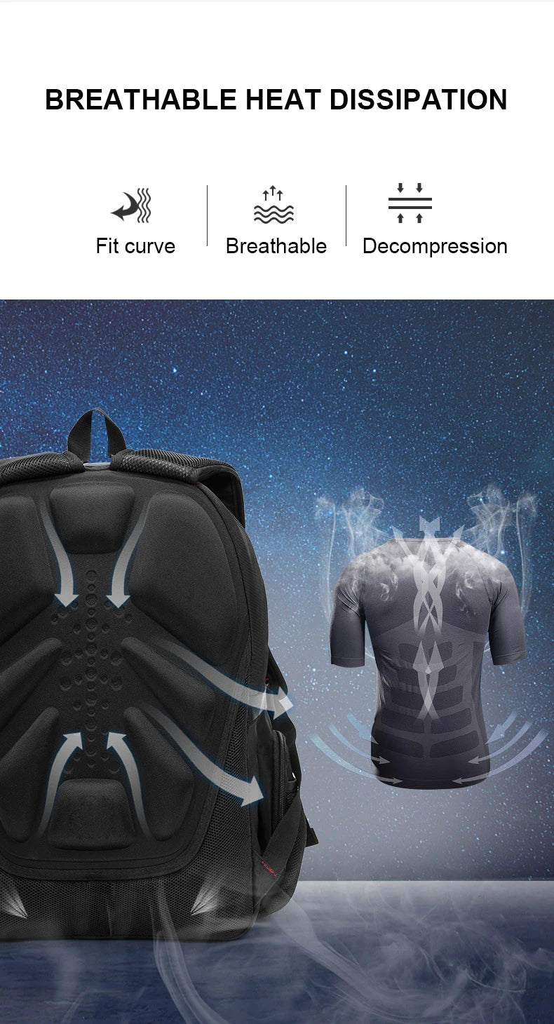 Waterproof 17/20 Inch Laptop Backpack Anti theft BackPacks  BushLine