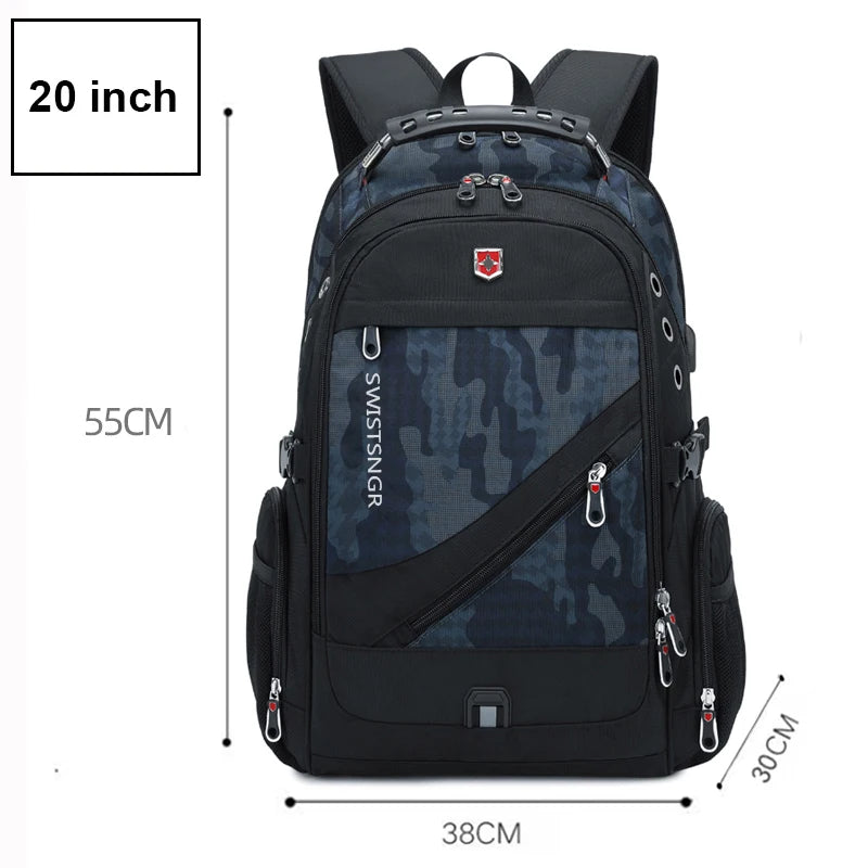 Waterproof 17/20 Inch Laptop Backpack Anti theft BackPacks  BushLine