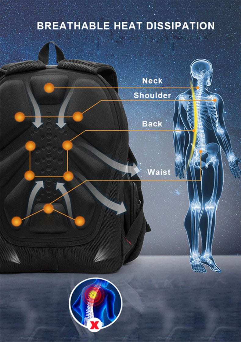 Waterproof 17/20 Inch Laptop Backpack Anti theft BackPacks  BushLine