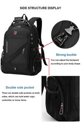 Waterproof 17/20 Inch Laptop Backpack Anti theft BackPacks  BushLine