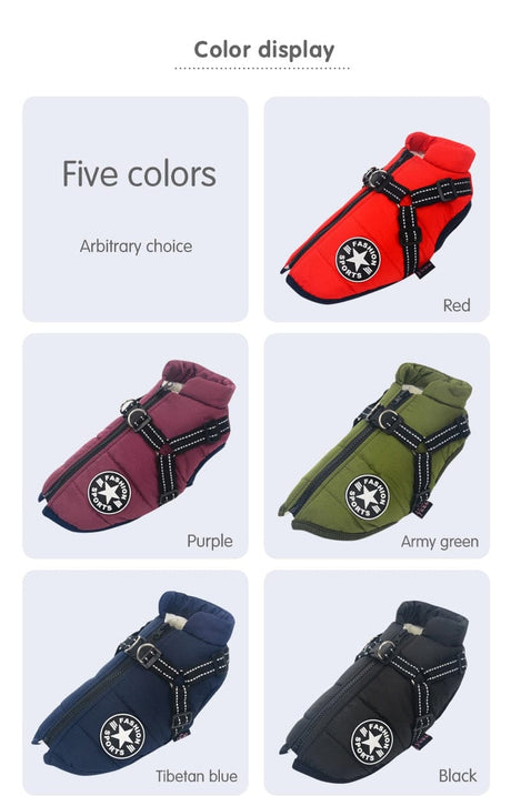 Waterproof Warm Dog Jacket Vest Dog Stuff  