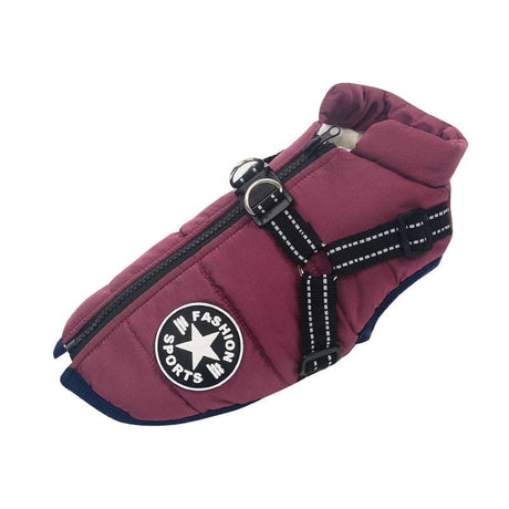 Waterproof Warm Dog Jacket Vest Dog Stuff BushLine Purple S