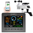 WiFi Weather Station Thermo Hygro Barometer Wind Direction Speed Wind Power Vertical BushLine Gun Metal Grey