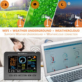 WiFi Weather Station Thermo Hygro Barometer Wind Direction Speed Wind Power Vertical  BushLine