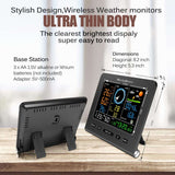 WiFi Weather Station Thermo Hygro Barometer Wind Direction Speed Wind Power Vertical  BushLine