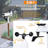 WiFi Weather Station Thermo Hygro Barometer Wind Direction Speed Wind Power Vertical  BushLine