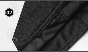 Close-up two: overlocked seam stitching running along a folded edge of the fabric.