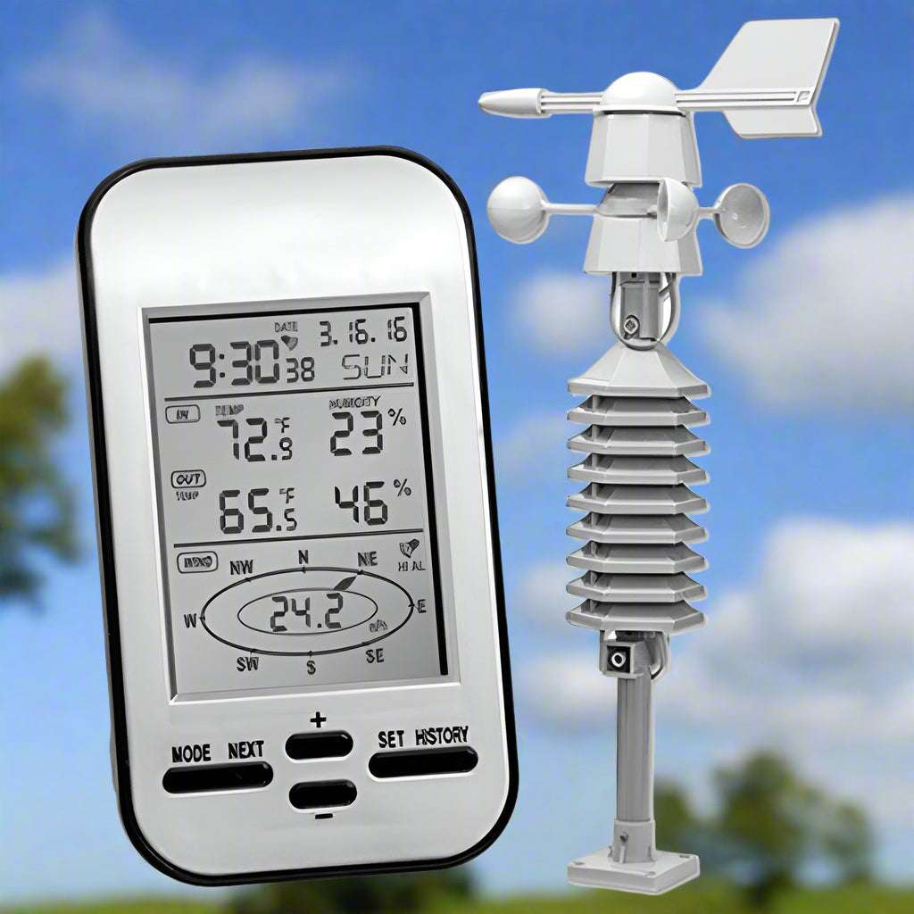 Wireless Anemometer Weather Station Wind Power  BushLine