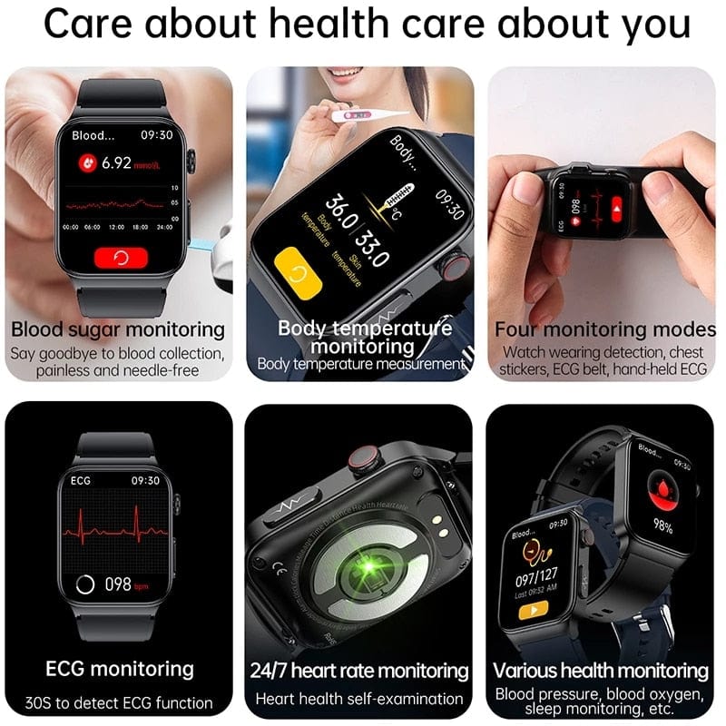 Xiaomi Smart Watch Mediatek Blood Glucose ECG PPG Watchs  BushLine