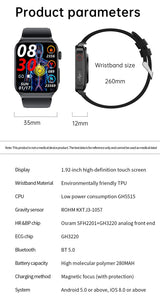 Xiaomi Smart Watch Mediatek Blood Glucose ECG PPG Watchs  BushLine