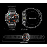 AK106 dimension drawing: 53 mm across, 15 mm thick, 22 mm strap width, 268 mm band length