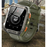 Green Blackview W80 Pro showing the compass screen, North 46 degrees