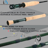 3-8WT Fly Fishing Rod And Reel Combo Set marine BushLine   