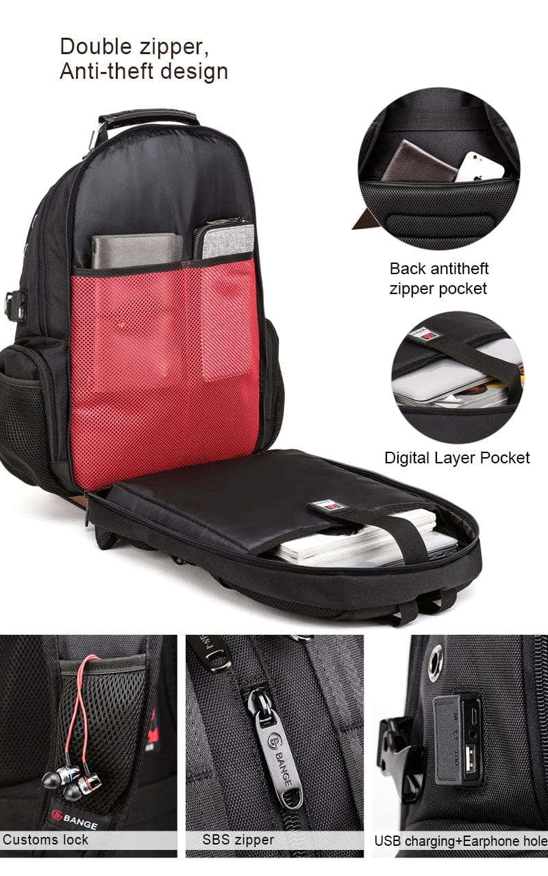 45L Travel Laptop Backpack Anti theft  BushLine   