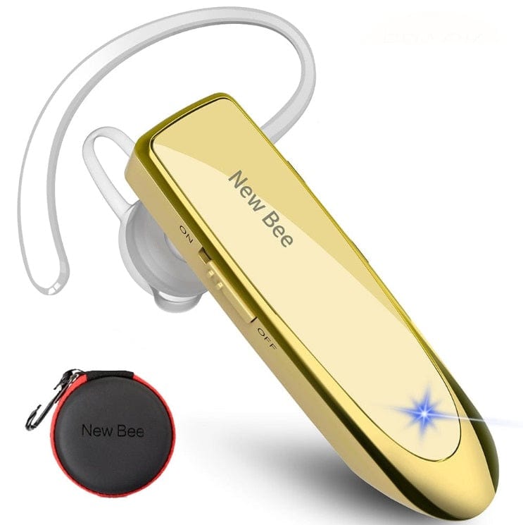 LC-B41 Bluetooth Headset Handsfree Audio BushLine Gold with bag  