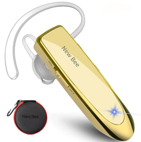 LC-B41 Bluetooth Headset Handsfree 2023 Audio BushLine Gold with bag  
