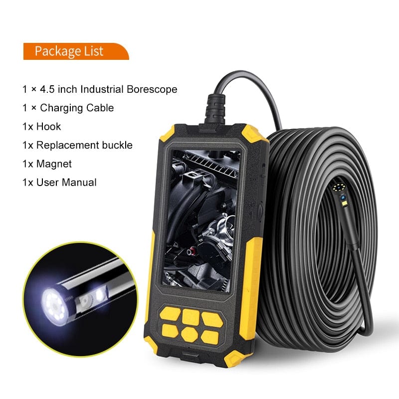 Industrial Endoscope Camera 1080P tools BushLine 2m P50 8mm dual Lens 