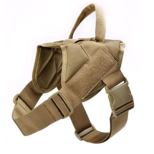 Dog Harness Vest With Handle & Lead Dog Stuff BushLine Khaki  Vest S 