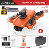 L900 PRO SE 5G GPS Drone 4K HD Visual Obstacle Avoid Drones BushLine Orange MAX 4K Bag  