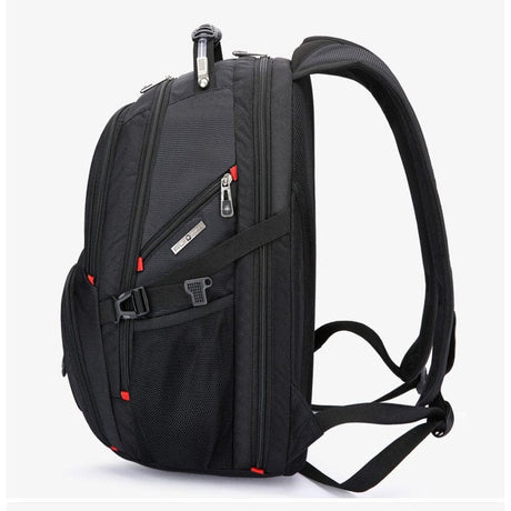 Swiss-Multifunctional Durable Laptop Backpack USB Charging Port BackPacks BushLine 15 inch General