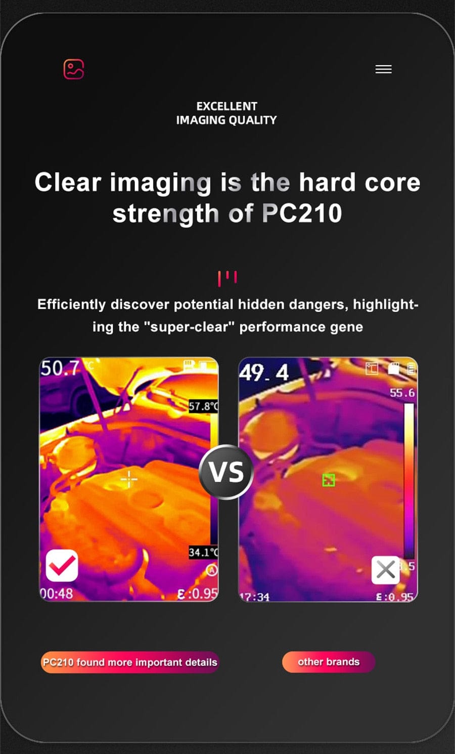 SENSMART PC210 Thermal Camera Infrared Imaging thermal vision BushLine   