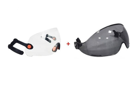 CE Carbon Fiber Pattern Construction Safety Helmet head protection BushLine 1ICV 1OSV Visor  