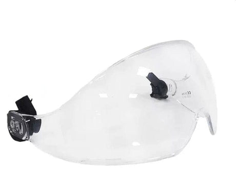 CE Carbon Fiber Pattern Construction Safety Helmet head protection BushLine Clear Visor Only  