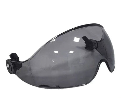 CE Carbon Fiber Pattern Construction Safety Helmet head protection BushLine Smoke Visor Only  