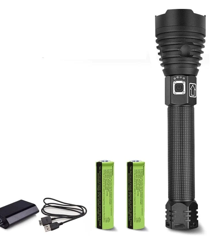 Rechargeable Powerful LED Flashlight Optics BushLine XHP90.2 B  