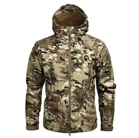 Camouflage Fleece Jacket Windbreaker Outdoor Clothing BushLine CP S 