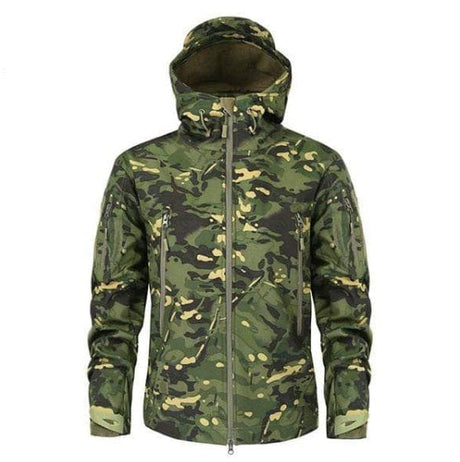 Camouflage Fleece Jacket Windbreaker Outdoor Clothing BushLine CPOD S 