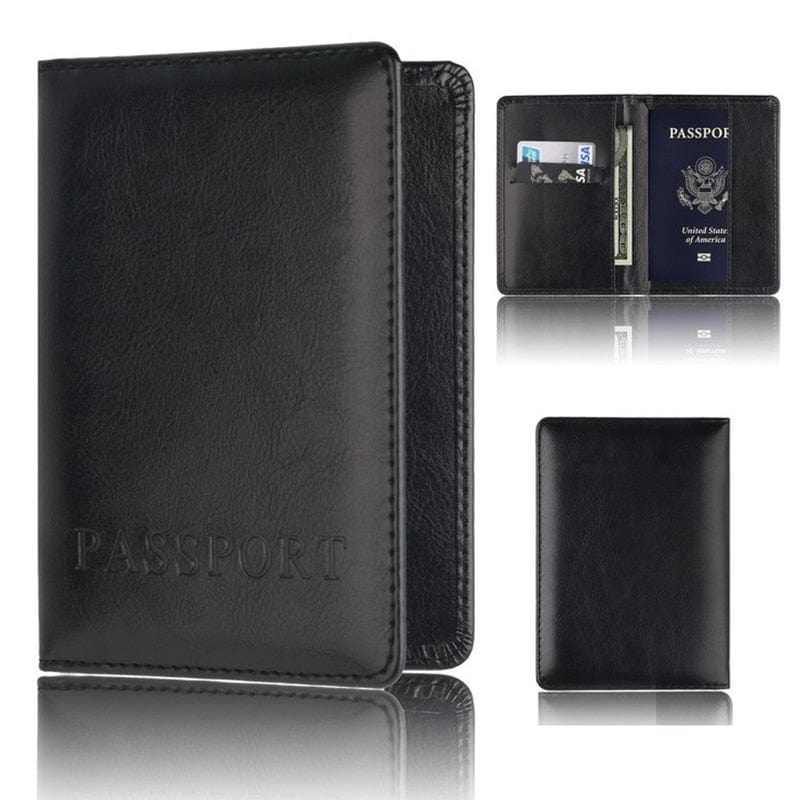 Travel Friendly Leather Passport Cover outdoor equipment BushLine   