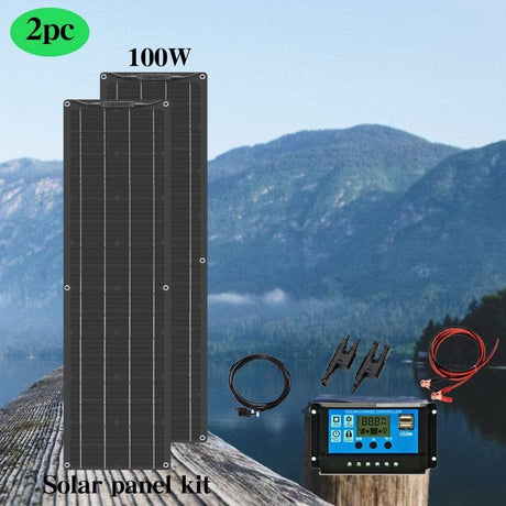 100 Watt 12 Volt Flexible Monocrystalline Solar Panel solar panels BushLine   