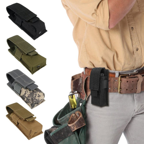 Tactical Pouch Torch Knife Holster Molle Accessories BushLine   