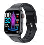 Smart Watch Mediatek Blood Glucose ECG PPG Watchs BushLine Leather Black  