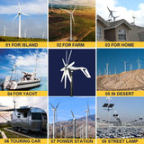 1000W Wind Turbine 2000W With Solar Panel Option Wind Power BushLine   